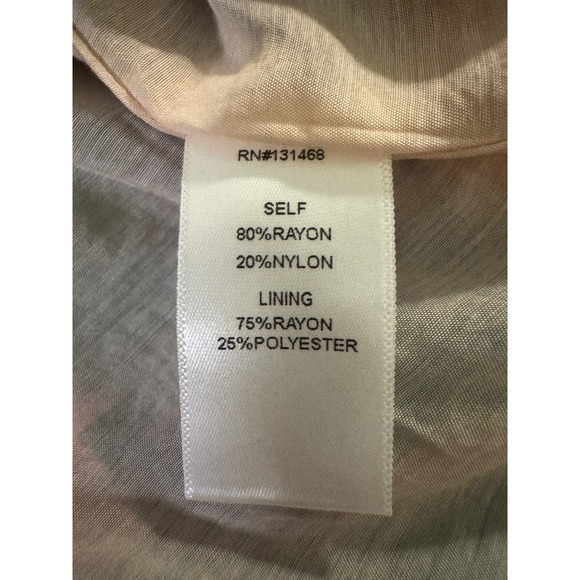 Fate Floral Long Sleeve Mock Neck Tucked Lace Insert Blouse Women's Size Large - Picture 7 of 9